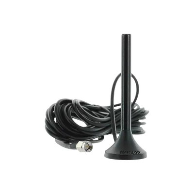 Antena Mini de Montaje Magnético, con cable RG174 y conector SMA macho | Rango de Frecuencias 700-960 MHz, 1710-2270 MHz | Ganancia Máxima 3.1 dB