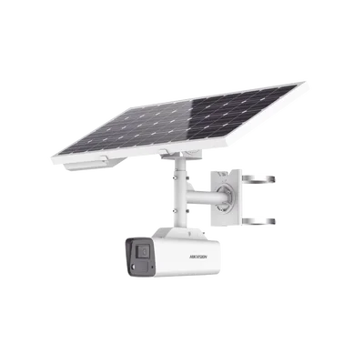 Kit Solar IP All in One / Cámara Bala ColorVu 4 Megapixel / Lente 4 mm / Panel Solar / Batería de Respaldo de Litio 23.2Ah (Hasta 24 Días) / Conexión 4G / Accesorios de Instalación